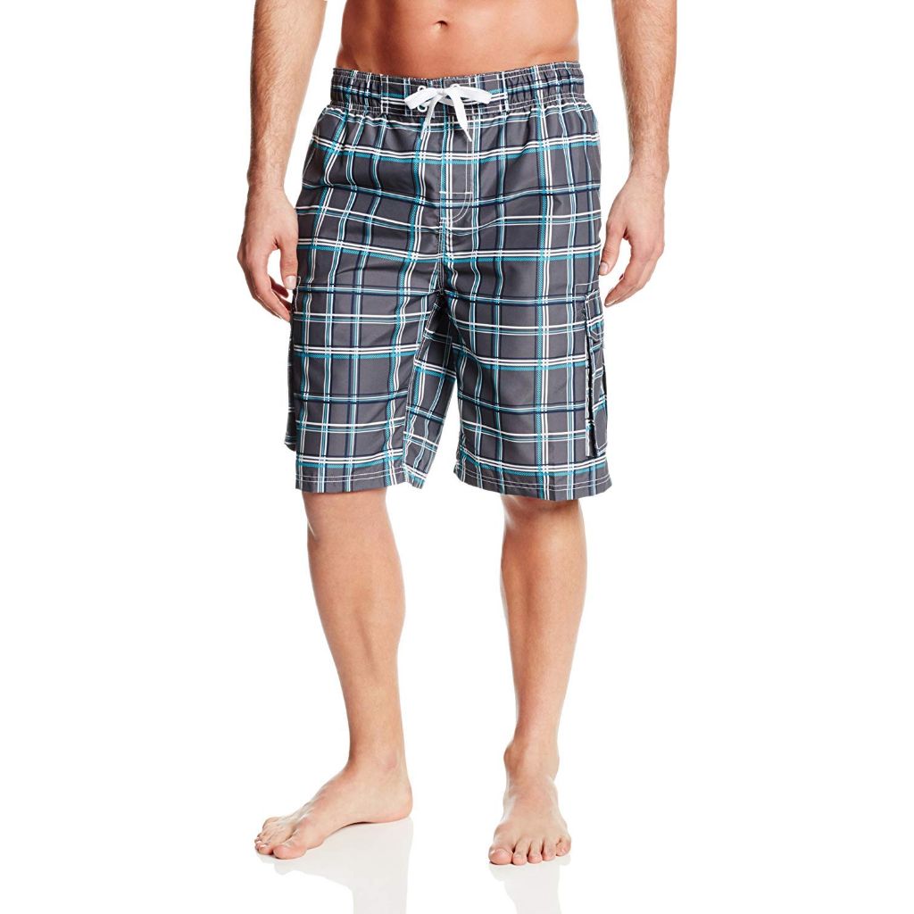 Kanu Surf Men's Infinite Swim Trunks, Miles Charcoal, XX-Large