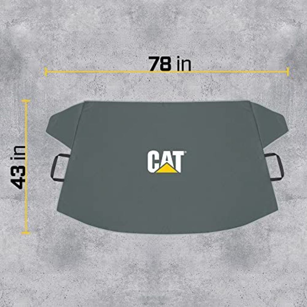 Caterpillar Heavy Duty Frost Guard Winter Car Windshield Cover - 78" x 45", Gray