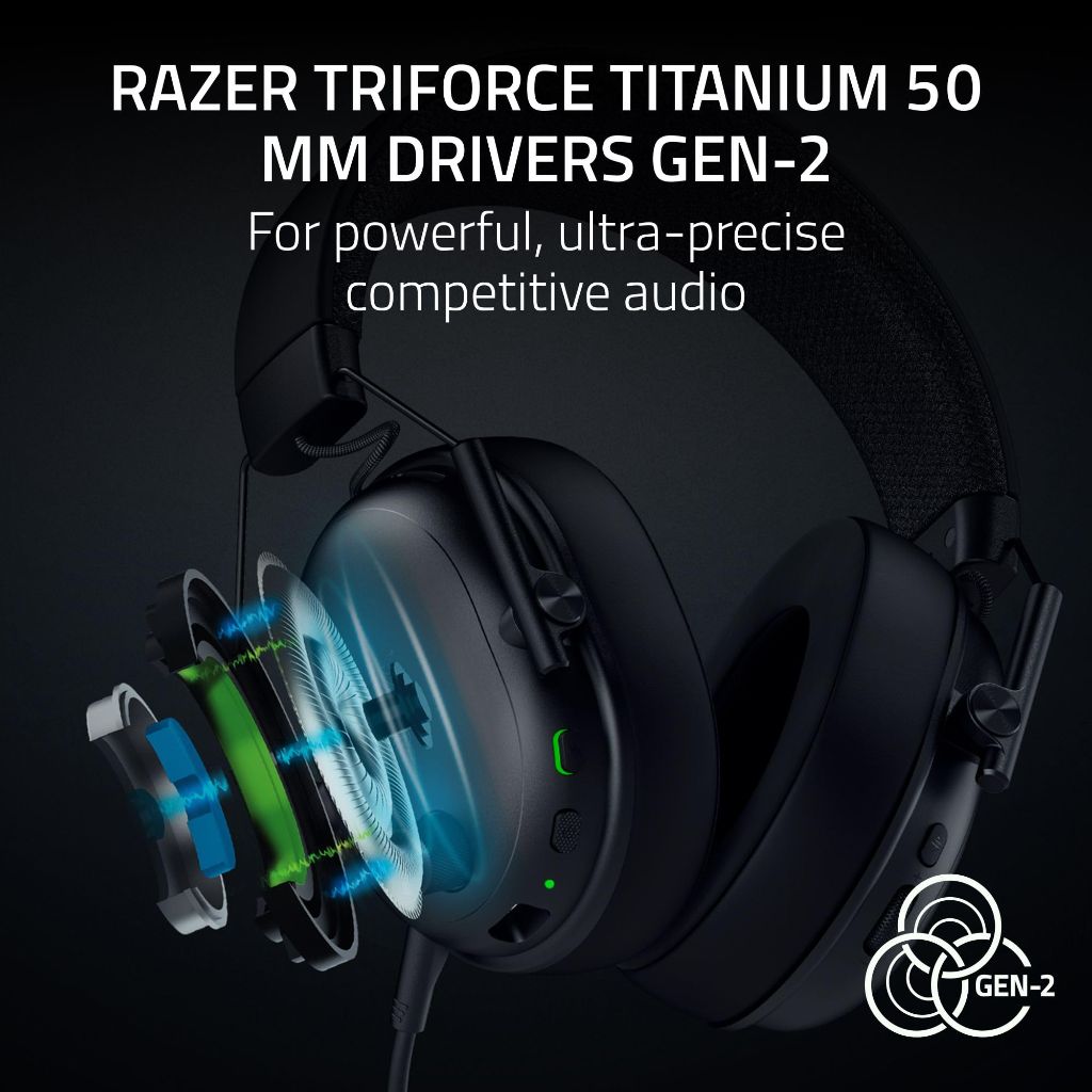 Razer BlackShark V3 Wireless Gaming Headset 70 Hr - Black