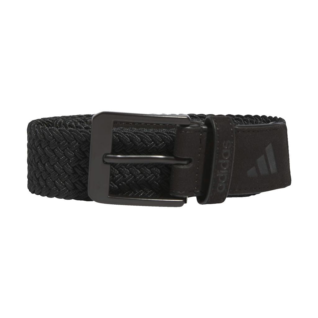 Adidas unisex-adult Braided Stretch Belt, Black, Large / X-Large