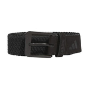 Adidas unisex-adult Braided Stretch Belt, Black, Large / X-Large