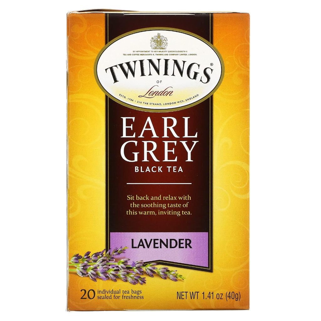 Twinings Tea Earl Grey Lavender Tea Bags - 20 Count