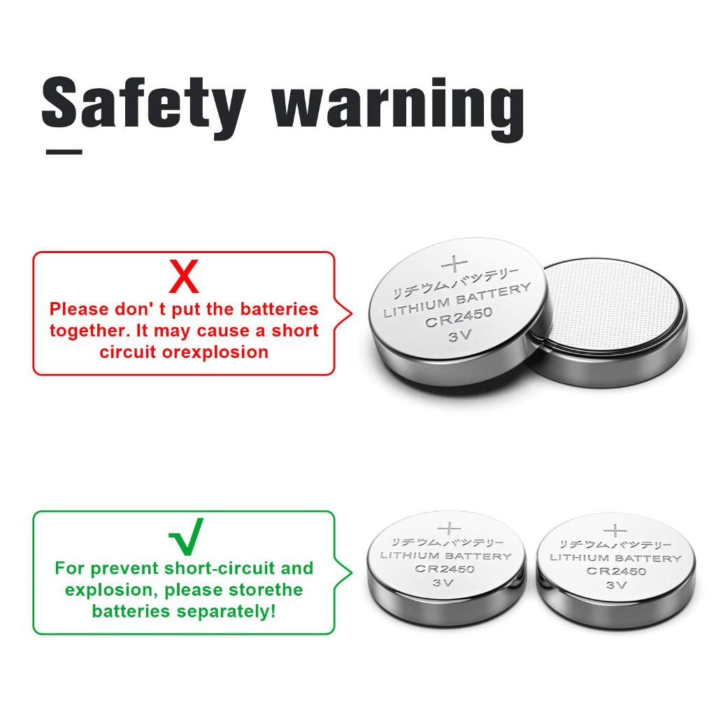 GutAlkaLi 10 Pack CR2032 Batteries - CR2032 3V Battery - CR 2032, 3 Volt Coin Battery
