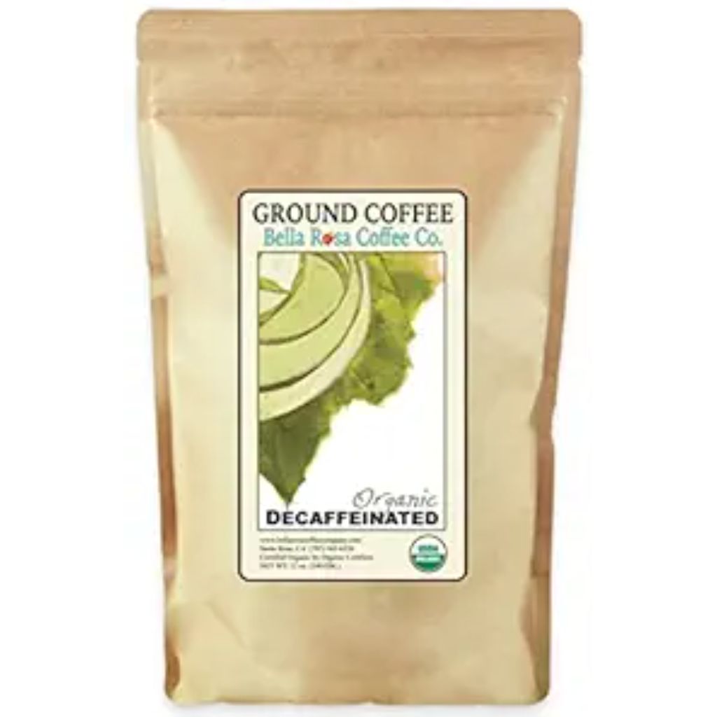 Bella Rosa Coffee Co. Organic Decaf Ground Coffee, Dark Roast - 12oz Bag