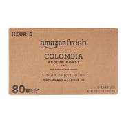 AmazonFresh Colombia Medium Roast Keurig K-Cup Coffee Pods, 80ct.
