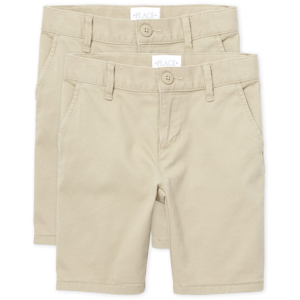 The Children's Place Girl's Chino Shorts, Sandy, 5