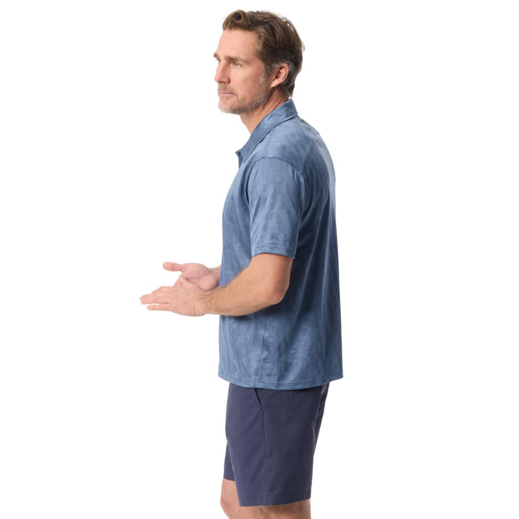 SZ M, BASS Outdoor Men's Short Sleeve Textured Polo Shirt with Buttons Standard