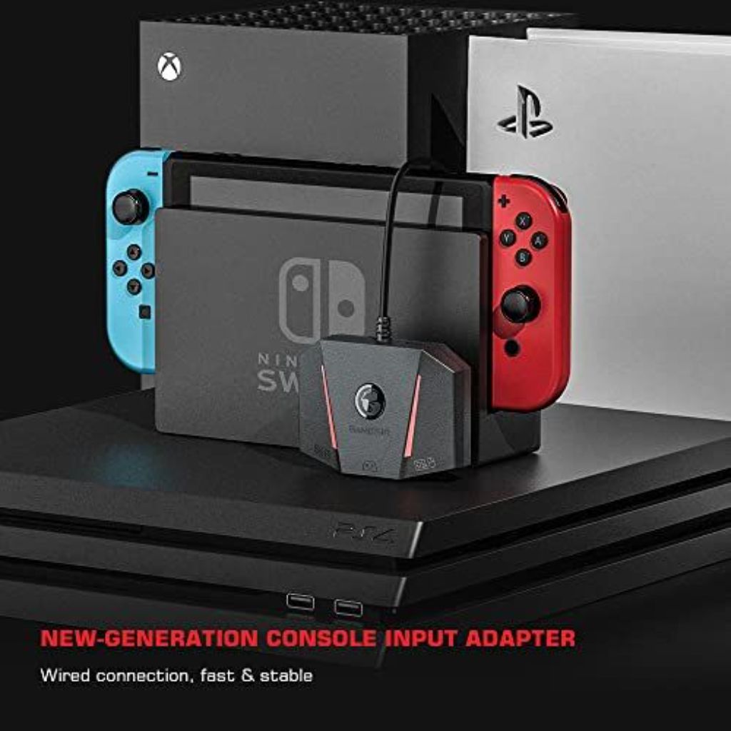 Leadjoy VX2 AimBox Keyboard Mouse Adapter for PS4, Xbox One, Xbox Series X/S, Nintendo Switch, MnK Converter for Playing FPS, RTS, R6, Apex Legends
