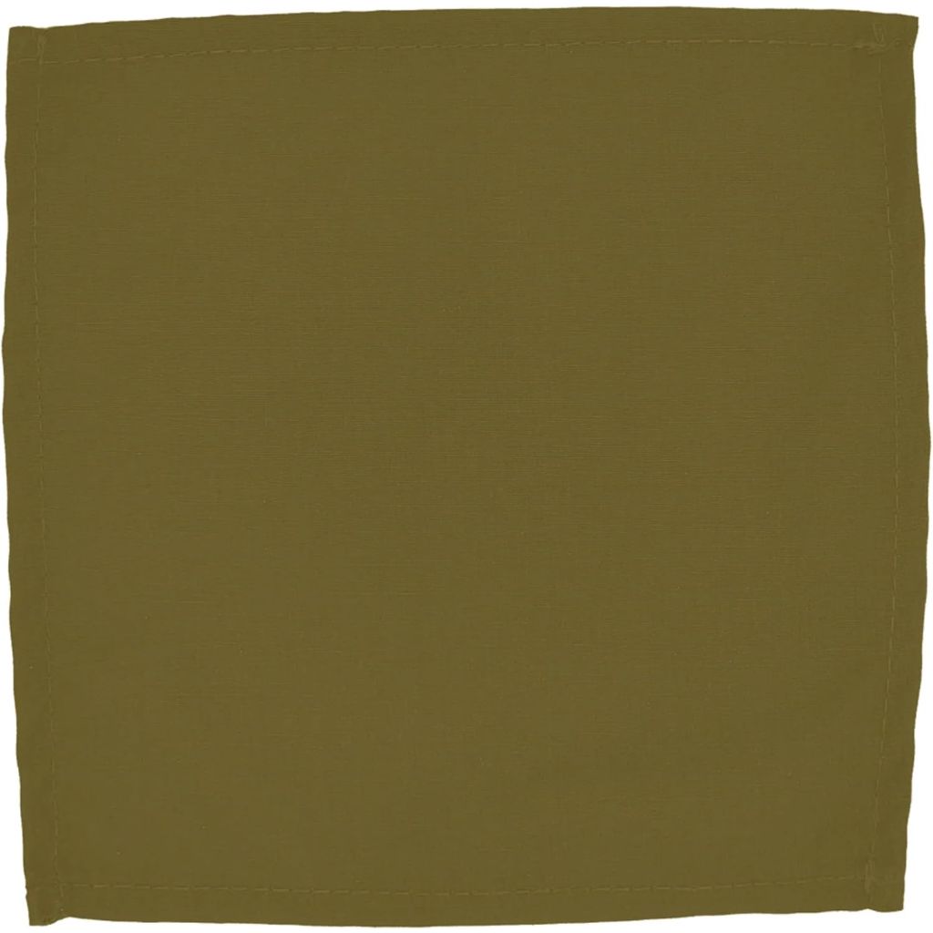Intedge NCMP1818-GO Napkins, Cloth Table Napkins, Square Hemmed Edge, 100% Polyester, 18" x 18", Gold, Set of 12, Made in USA, Washable Dinner Napkins for Events