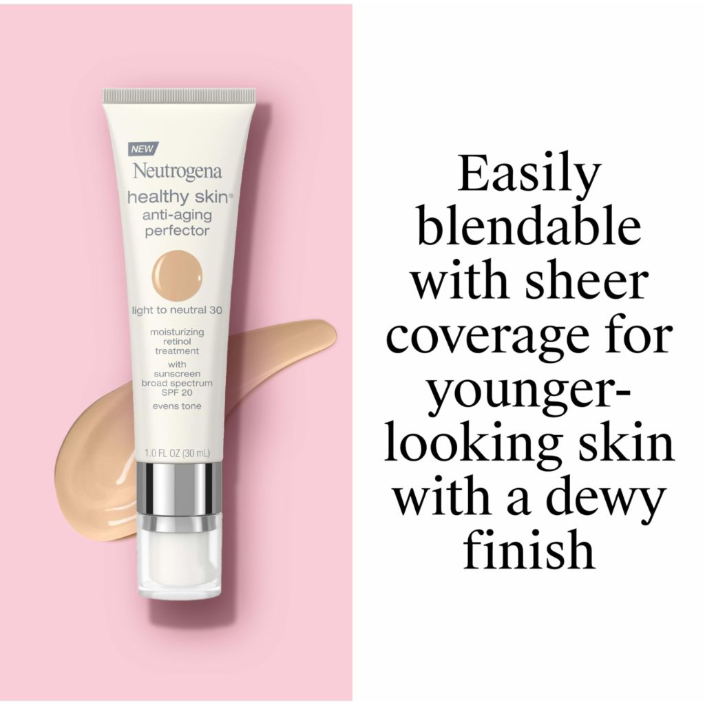 Neutrogena Retinol Treatment & Tinted Facial Moisturizer | 30 Light to Neutral, 1 fl. Oz