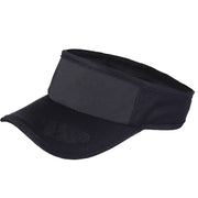 FORBUSITE Women Visor Caps for Running and Sport - Wide Brim & Packable Black