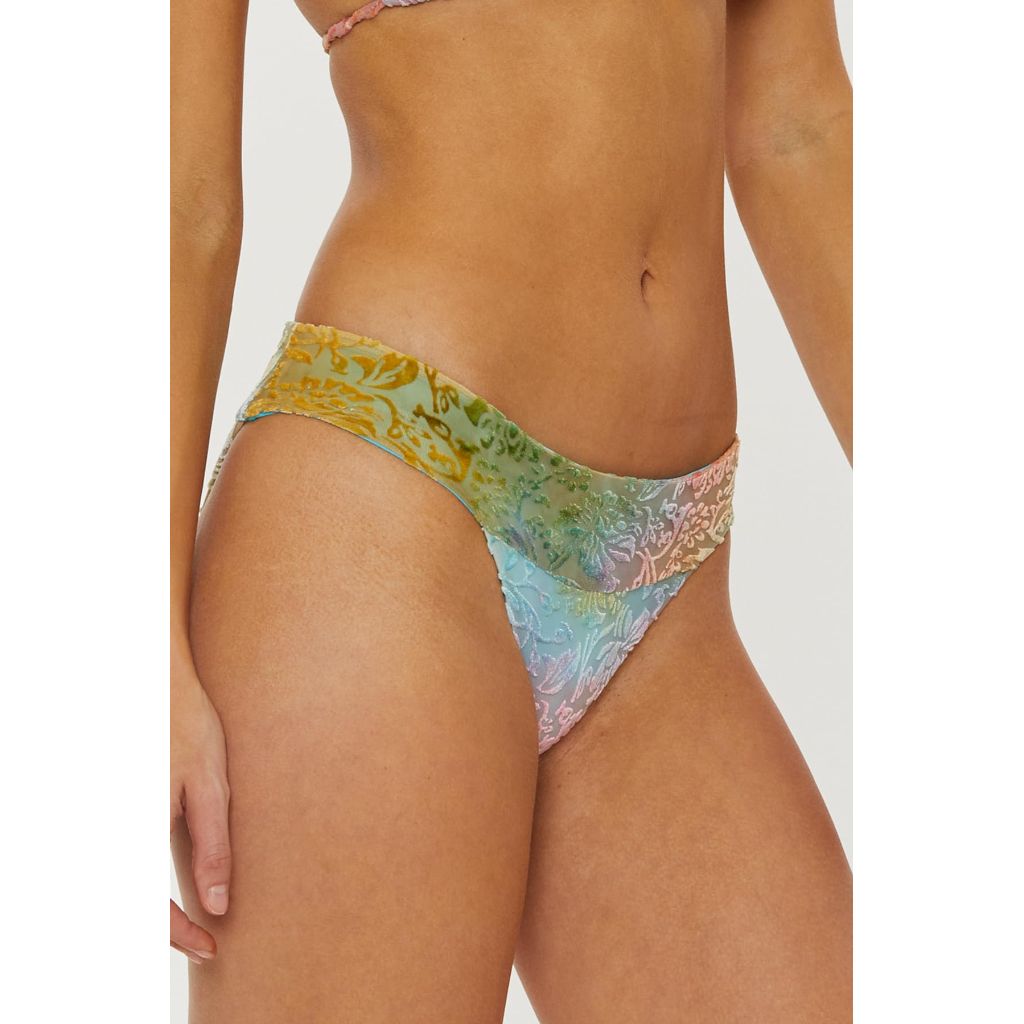 Isabella Rose Women's Standard Tropea Maui Bikini Bottom, Cheeky Coverage, Swimwear Separates, Multicolor