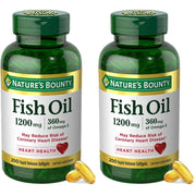 Nature's Bounty Fish Oil (1200mg) & Omega-3 (360mg) - 200 Softgels (2 Pack)