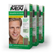 Just For Men Shampoo-In Color - Dark Blond/Lightest Brown, H-15, Pack of 3