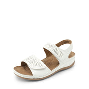 SZ 10, DREAM PAIRS Women's Comfortable Dressy Flats Sandals | White