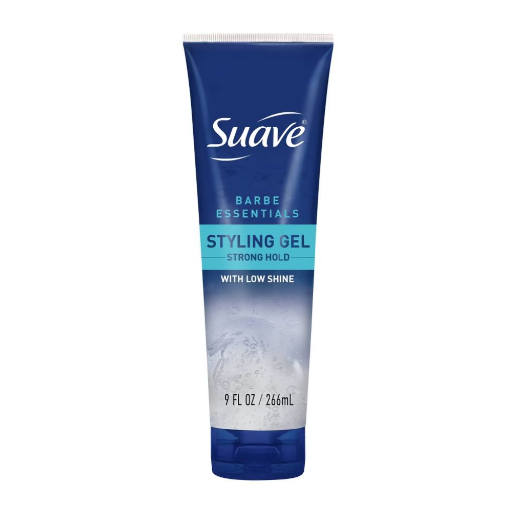 Suave Men's Barber Essentials Strong Hold High Shine Hair Styling Gel - Classic, 9 fl. oz.