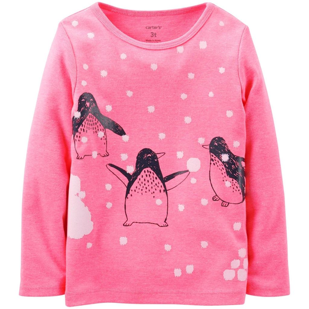 SZ 3MTHS Carter's Baby Girls' Graphic Tee (Baby) - BRT Pink