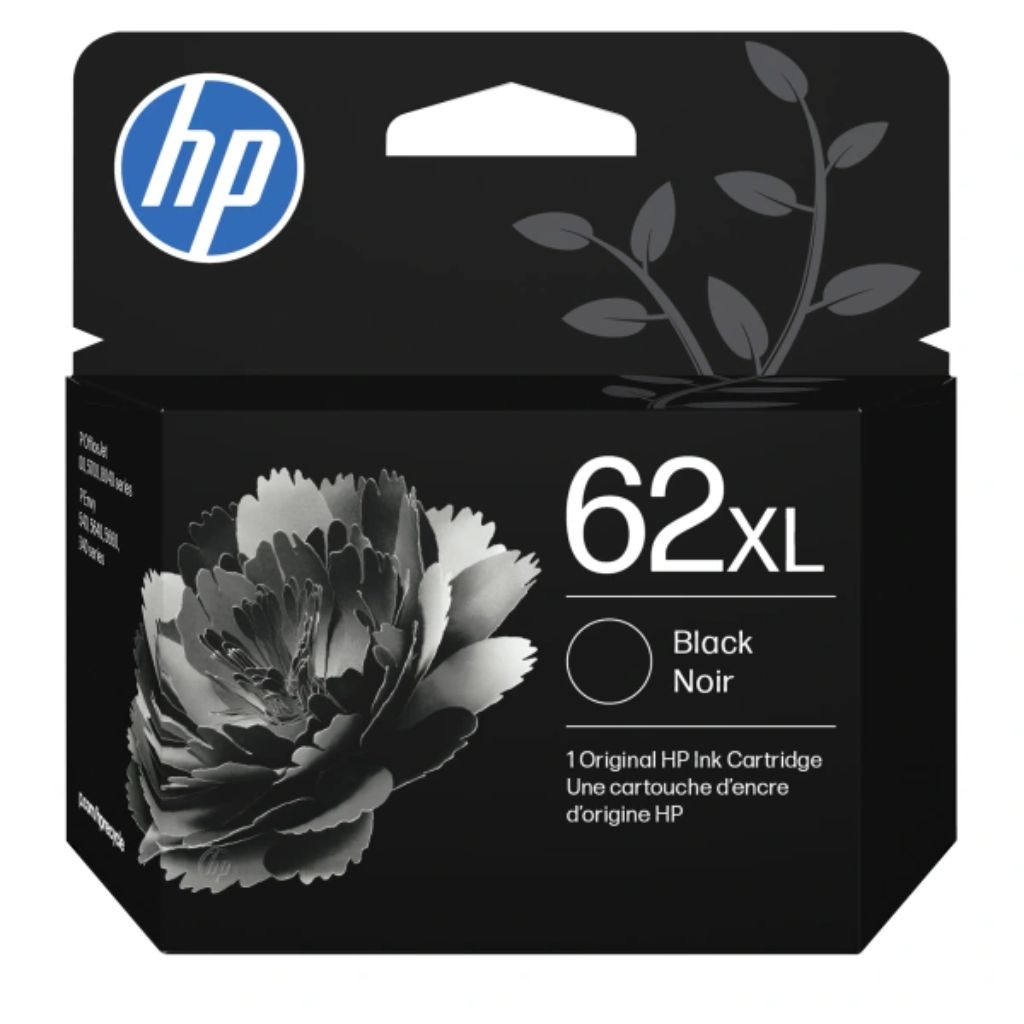 HP 62XL High Yield Black Original Ink Cartridge  ~600 pages  C2P05AN#140