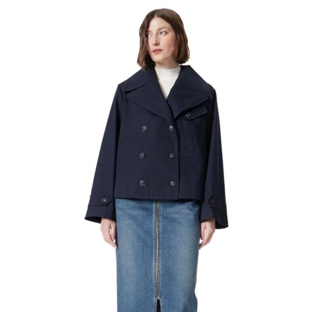 DO by Dee Ocleppo Womens Hallie Cropped Trench Coat Standard (SZ XL)