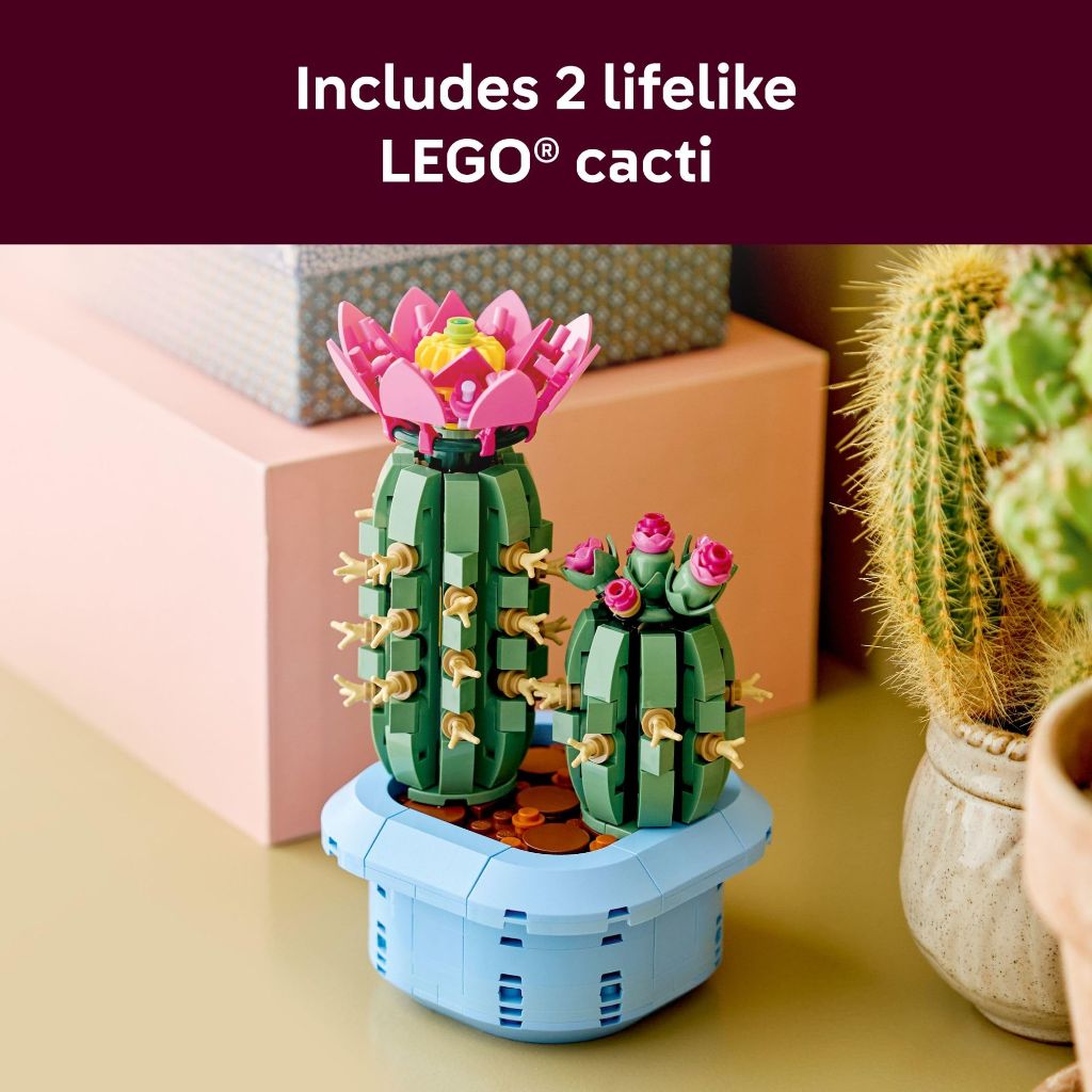LEGO Botanicals Flowering Cactus Building Toy - Crafting Kit for Girls & Boys, Ages 9+