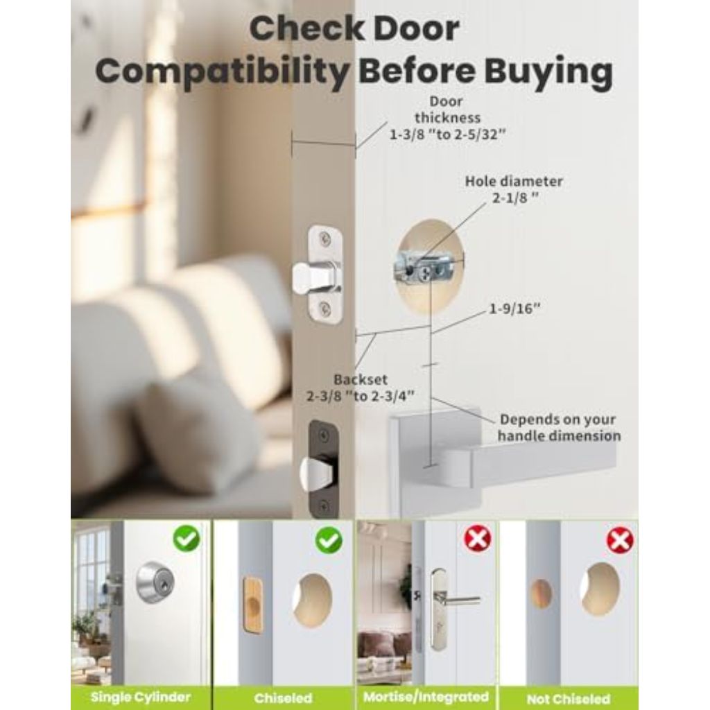 Keyless-Entry Deadbolt Smart Lock: UF01 GreenShield Digital Exterior Locks for Front Door, Touch-Control Keyless Door Lock with Keypad Smartphone Control, Waterproof IP54 (Venetian Bronze)