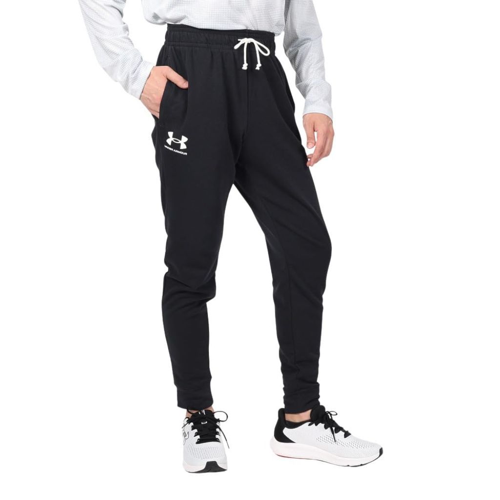 SZ 3XLT, Under Armour Mens Rival Terry Joggers, (001) Black / / Onyx White