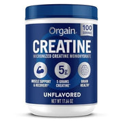 Orgain Creatine Monohydrate Micronized Powder, Unflavored, Supports Muscle Growth, Post Workout Recovery and Brain Health, No Artificial Additives, fo