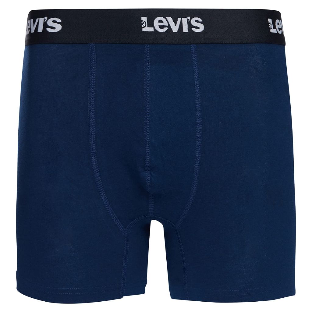 Levi's Men's Boxer Briefs Breathable Cotton Underwear, XL, Black/ Navy, Pack of 6