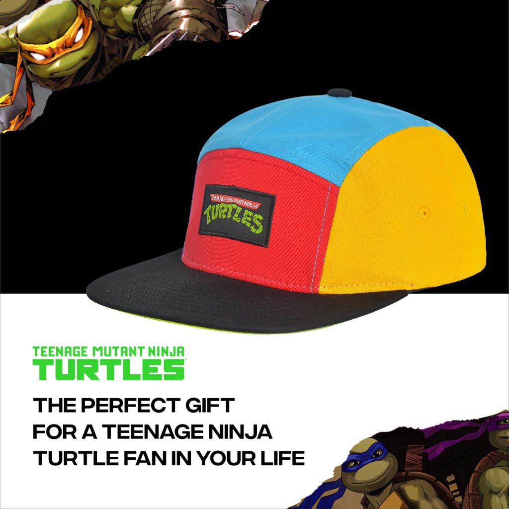 Teenage Mutant Ninja Turtles Baseball Cap, TMNT Adult Skater Snapback Baseball Hat with Flat Brim, Multi, One Size