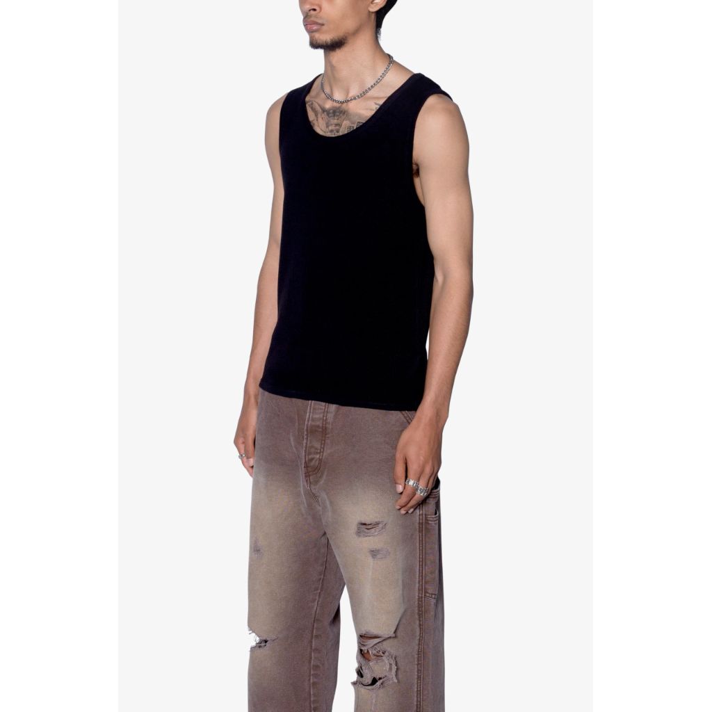 Mnml Men's Waffle Knit Tank - Black, XXXL