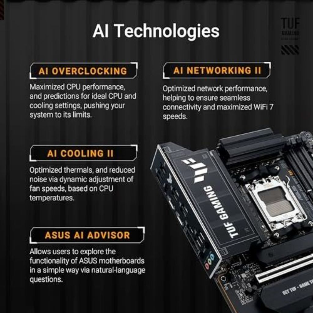 ASUS - TUF X870E-PLUS WiFi7 ATX Motherboard