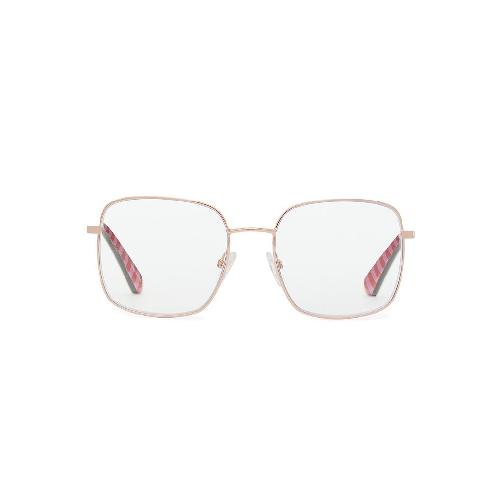Kate spade new york Women's Salome/BB Rectangular Eyewear Frames - Red Gold R/Blue As, 52/17/140