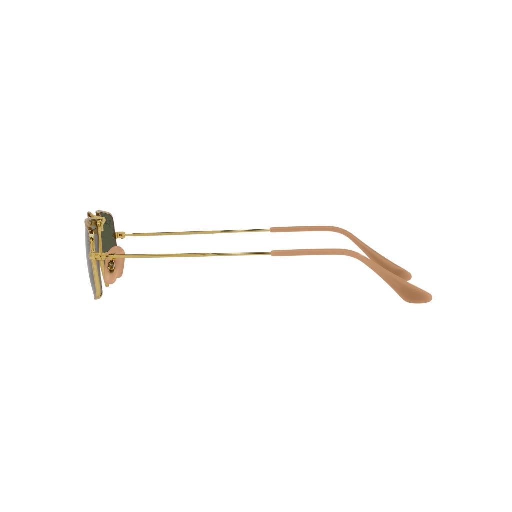 Ray-Ban Unisex RB3957 Julie Rectangular Sunglasses, Legend Gold/Green, 49 mm