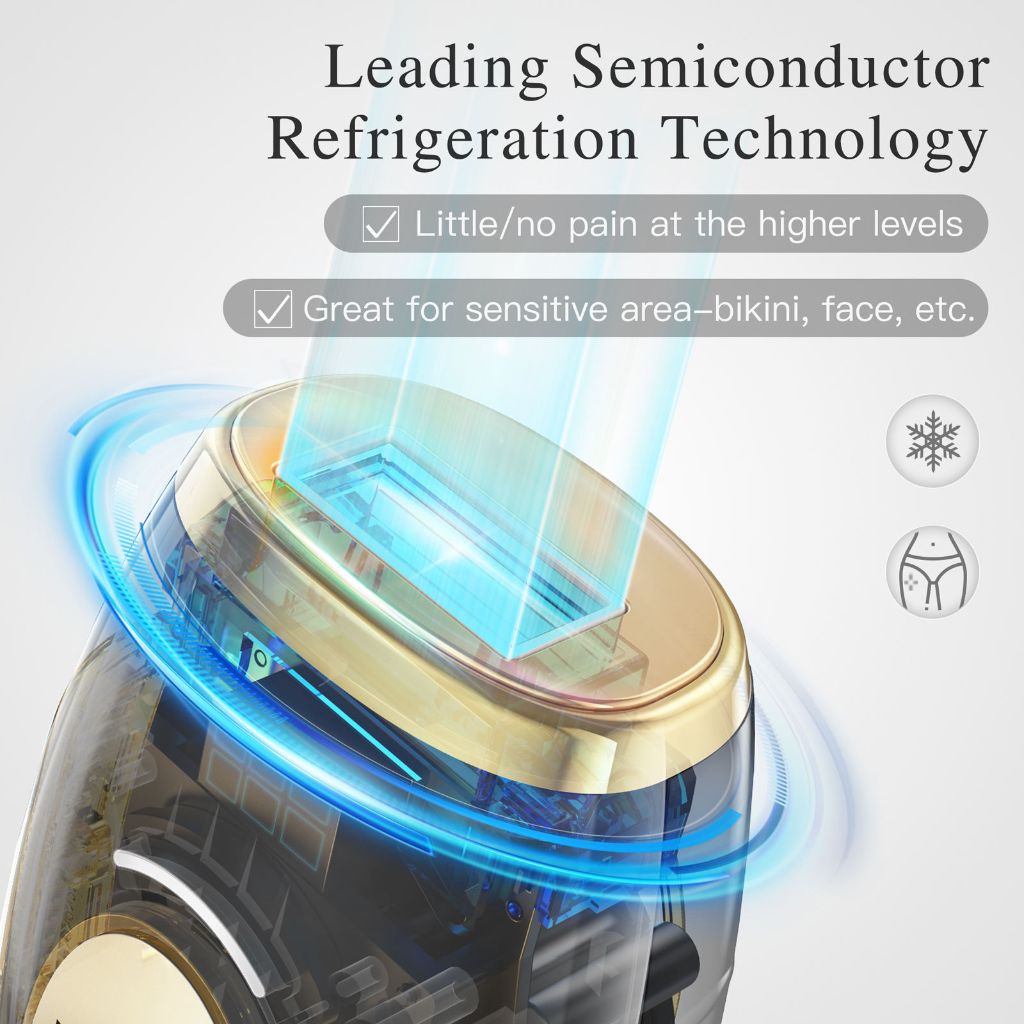 Bop Bliss IPL Hair Removal Device with Dynamic Cooling Protection - Black/Gold