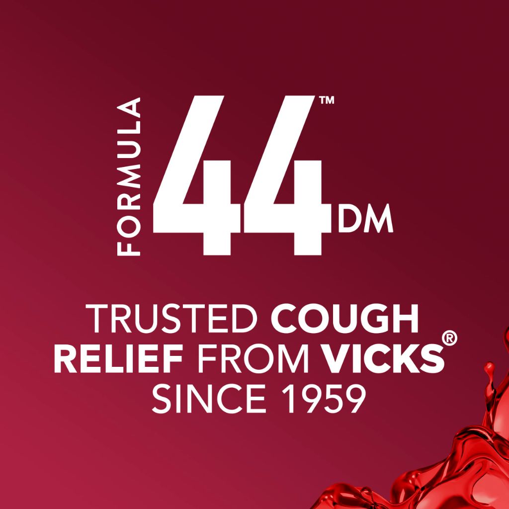 Vicks Formula 44 DM Cough & Congestion Liquid,  Day or Night, Berry Flavor, 2 x 12 FL OZ
