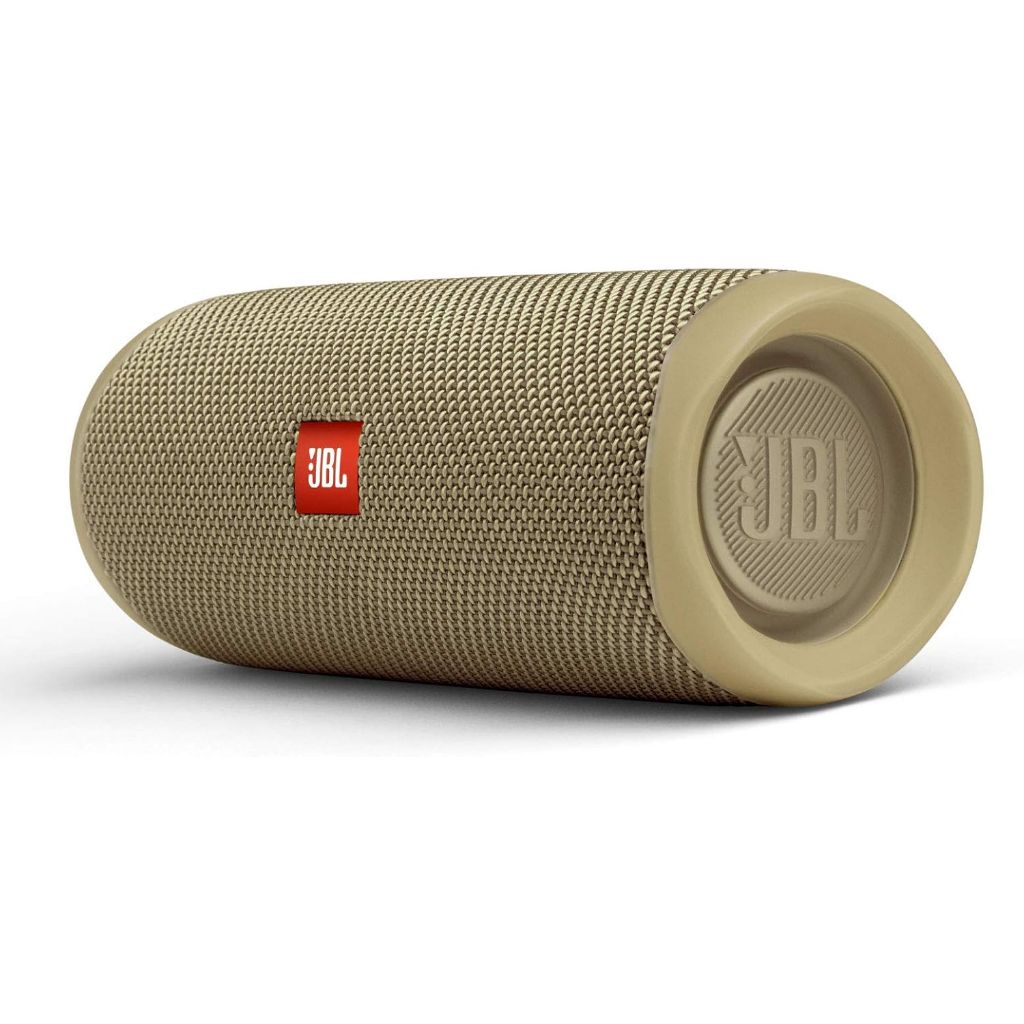 JBL Flip 5 Portable Bluetooth Speaker with Hardshell Case - Speaker (Sand), Case (Black/Red)