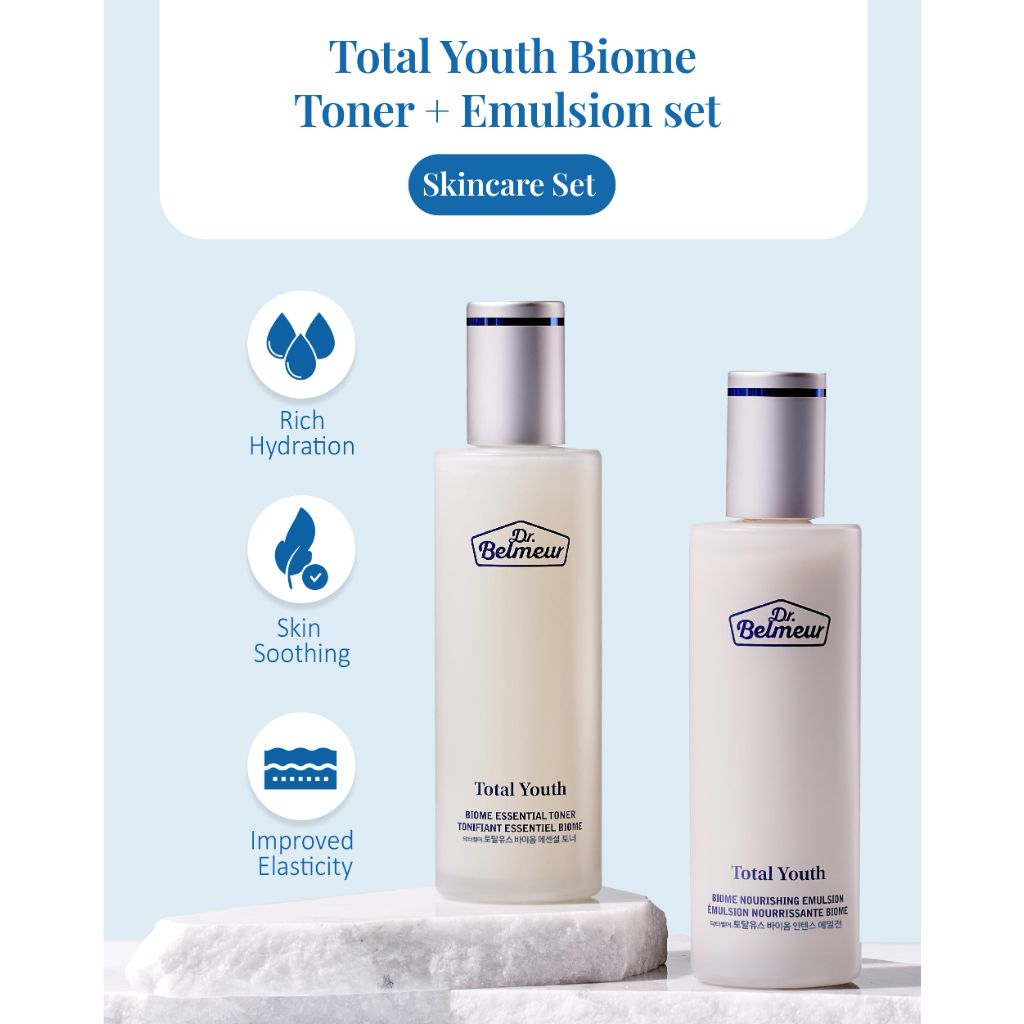 Dr. Belmeur Total Youth Biome (Skincare Set, 12.2fl oz)
