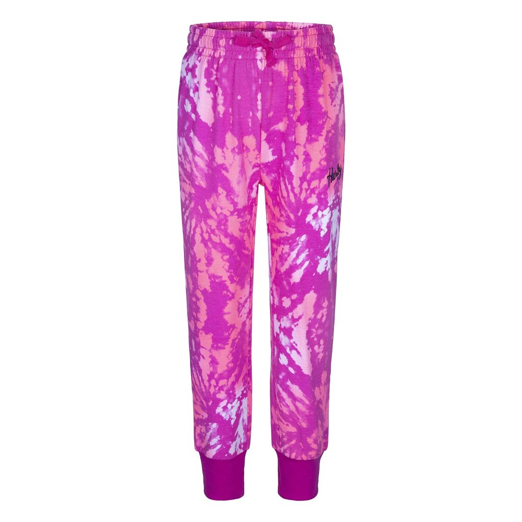 Hurley Girls Soft Knit Jogger Sweatpants, Eletric Orchid, Medium US