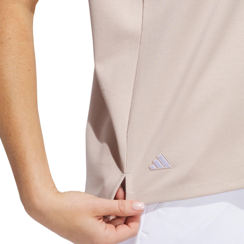 Adidas Women's Go-to Polo Shirt, Wonder Taupe, X-Small