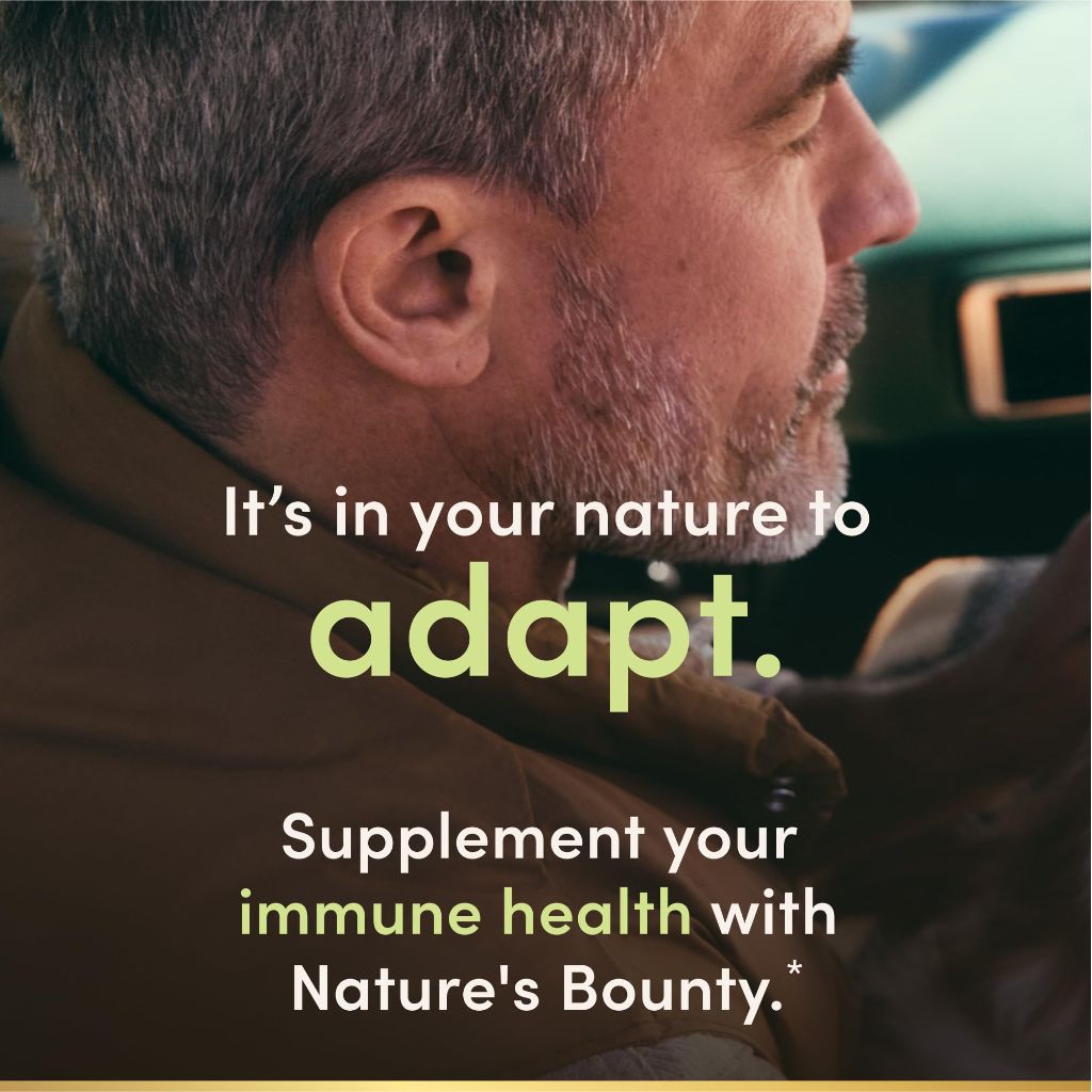 Nature's Bounty Immune 24 Hour +,  Ester-C, 1000 mg Vitamin C, D & Zinc, 50 Count