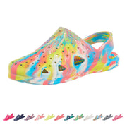 Totes Toddler Everywear Lightweight Clog Sandals, Rainbow Marble - size 7-8