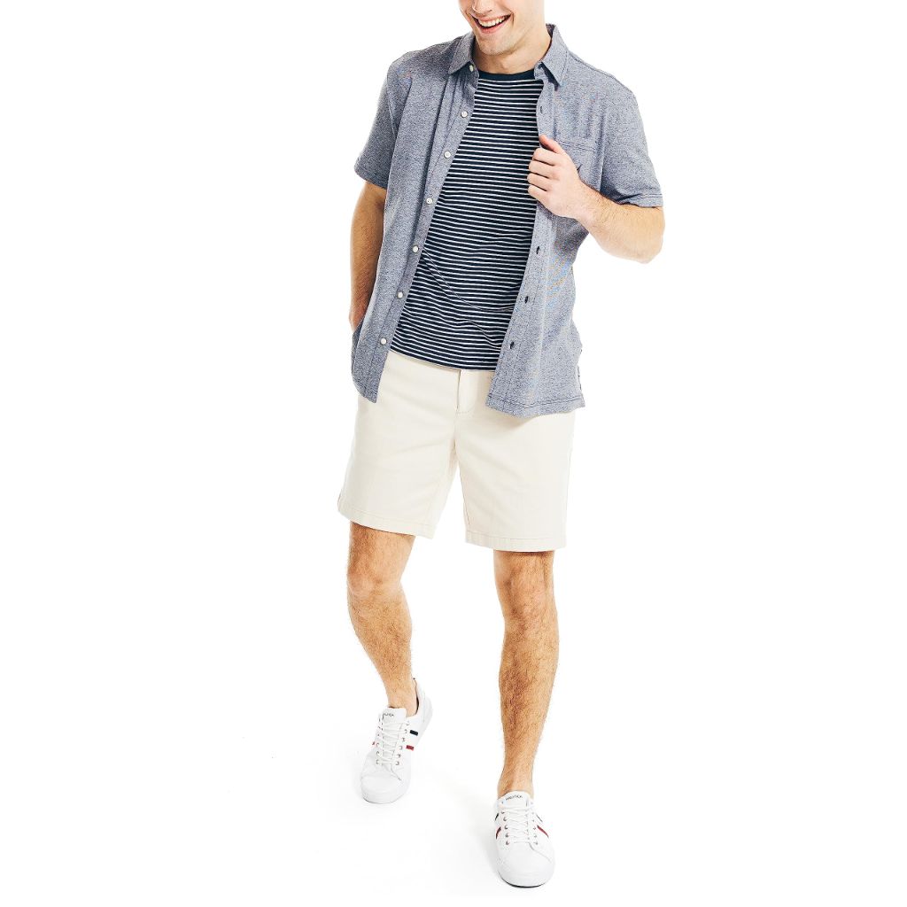 SZ 36, Nautica Stretch Twill Classic Fit Performance Deck Shorts