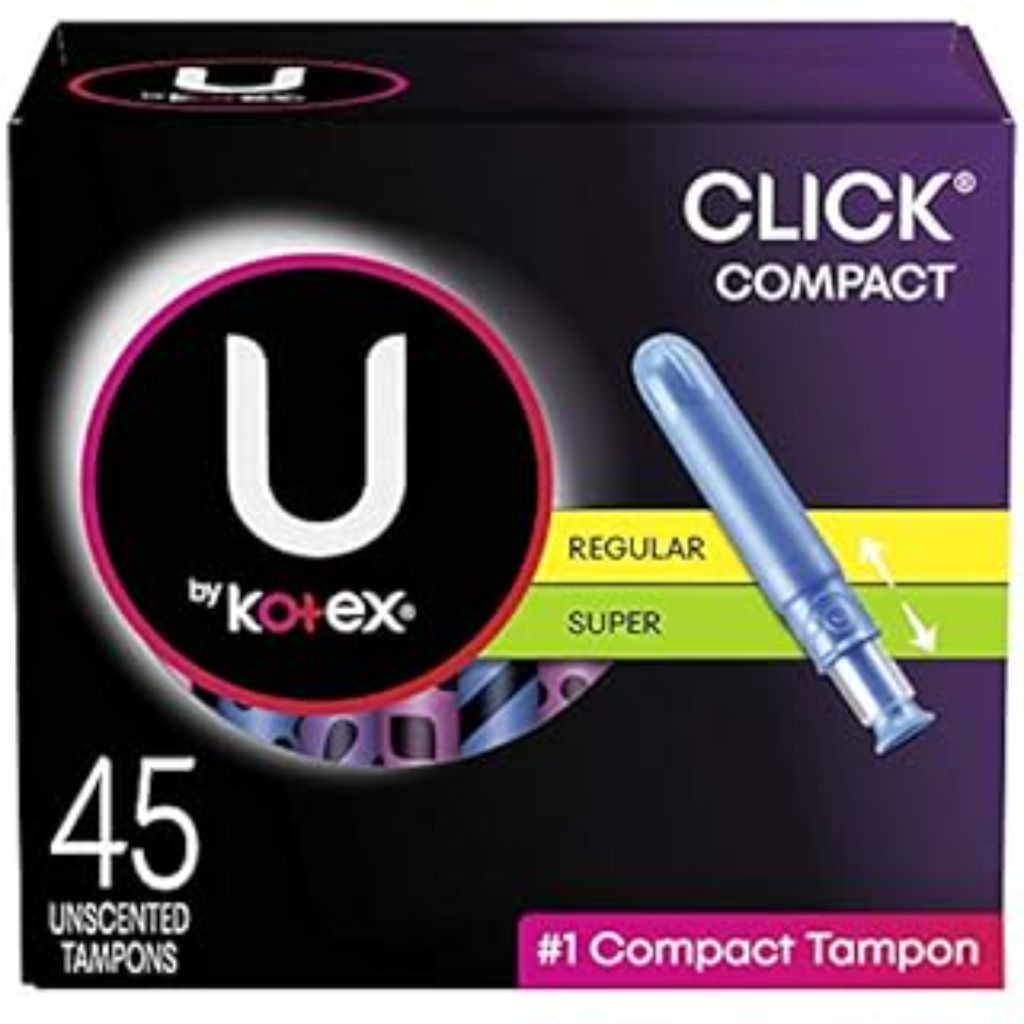 U BY KOTEX SUPER PREMIUM CLICK TAMPONS REGULAR/SUPER MULTIPACK 45