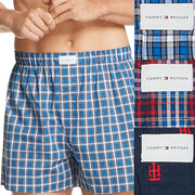 Tommy Hilfiger Men's 3-Pk. Classic Printed Cotton Poplin Boxers Size-XL