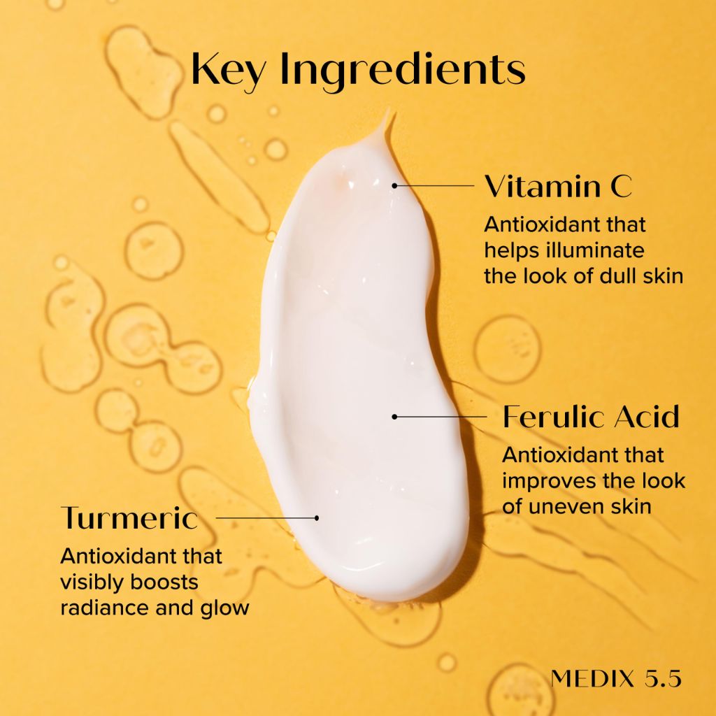 MEDIX Vitamin C Cream + Niacinamide Brightening Body Lotion | 15 Fl Oz