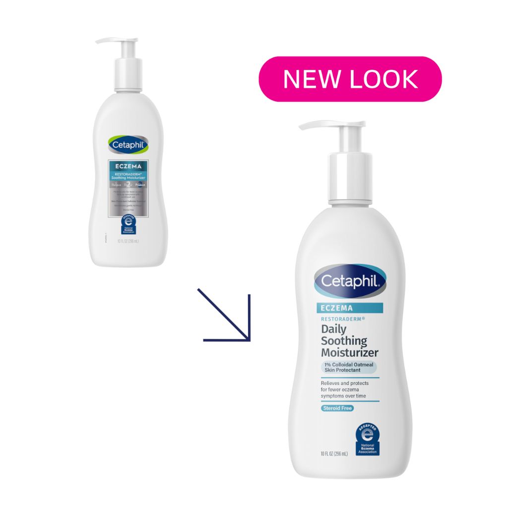 CETAPHIL RESTORADERM Soothing Moisturizer, 10 fl. oz, No Added Fragrance