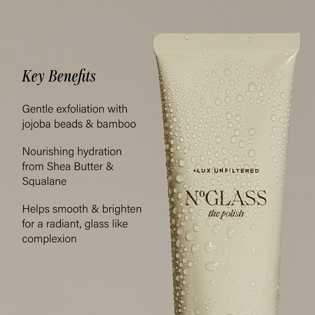 + Lux Unfiltered The Polish - Gentle Face Scrub for Glass Skin - Free of Added Fragrance, Vegan, & Cruelty Free