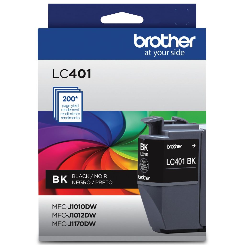 Brother Genuine LC401BK Standard Yield Ink Cartridge - Black