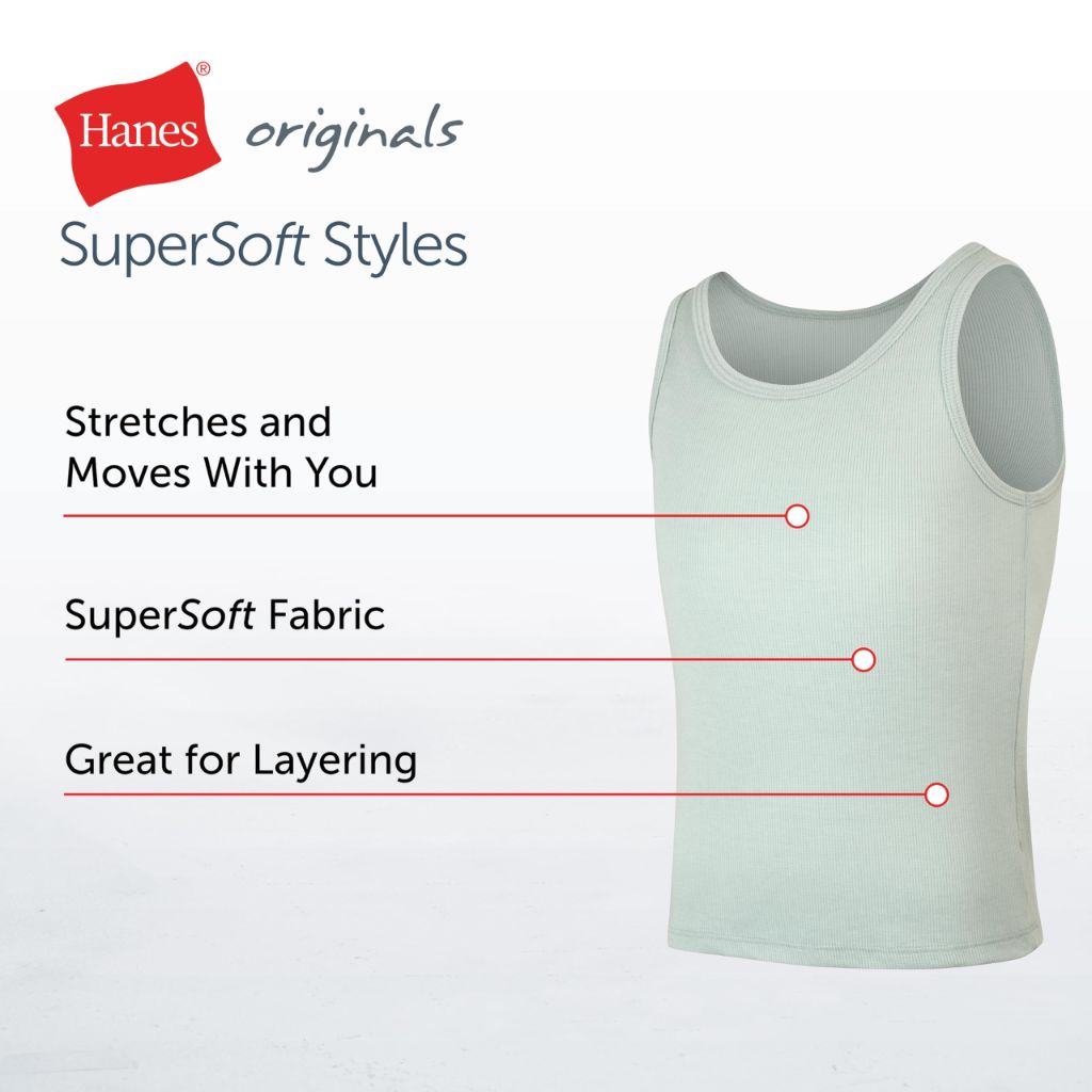 Hanes Girls' Originals Tank Pack, 4pk - size L
