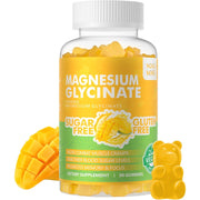 Novomins Magnesium Glycinate Gummies 1000mg - Sugar Free Mango Pineapple, 90ct